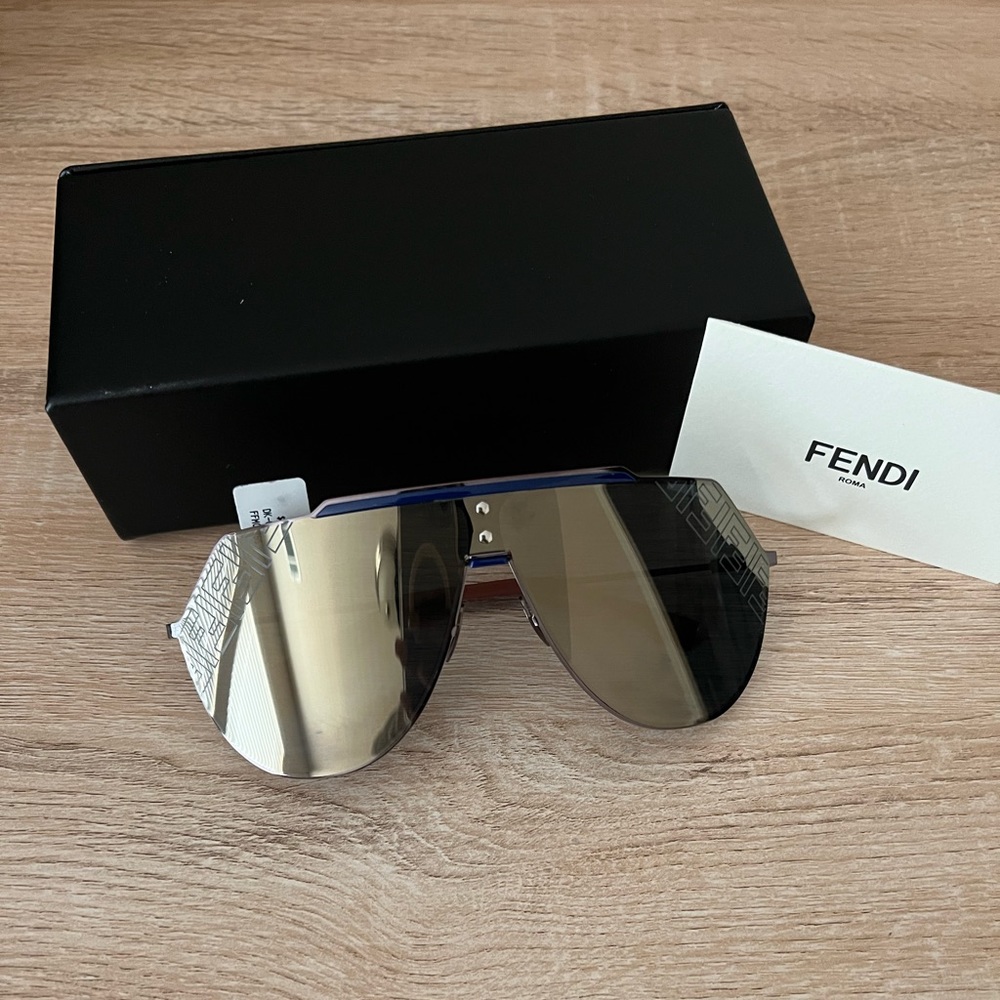 Brand New Fendi Men's 99MM Shield Sunglasses - 0KJ1JO